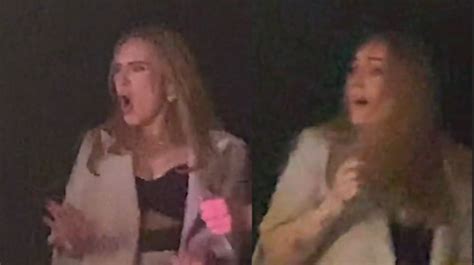 Adele strips to bra and pole dances at London club night